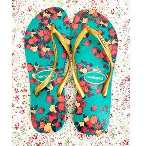 Havaianas Flip Flops Fruit New 11 / 12 orange strawberry apple cherry